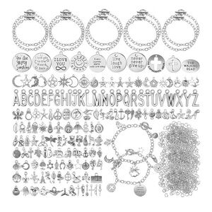 Silver Charm Bracelet Making Set